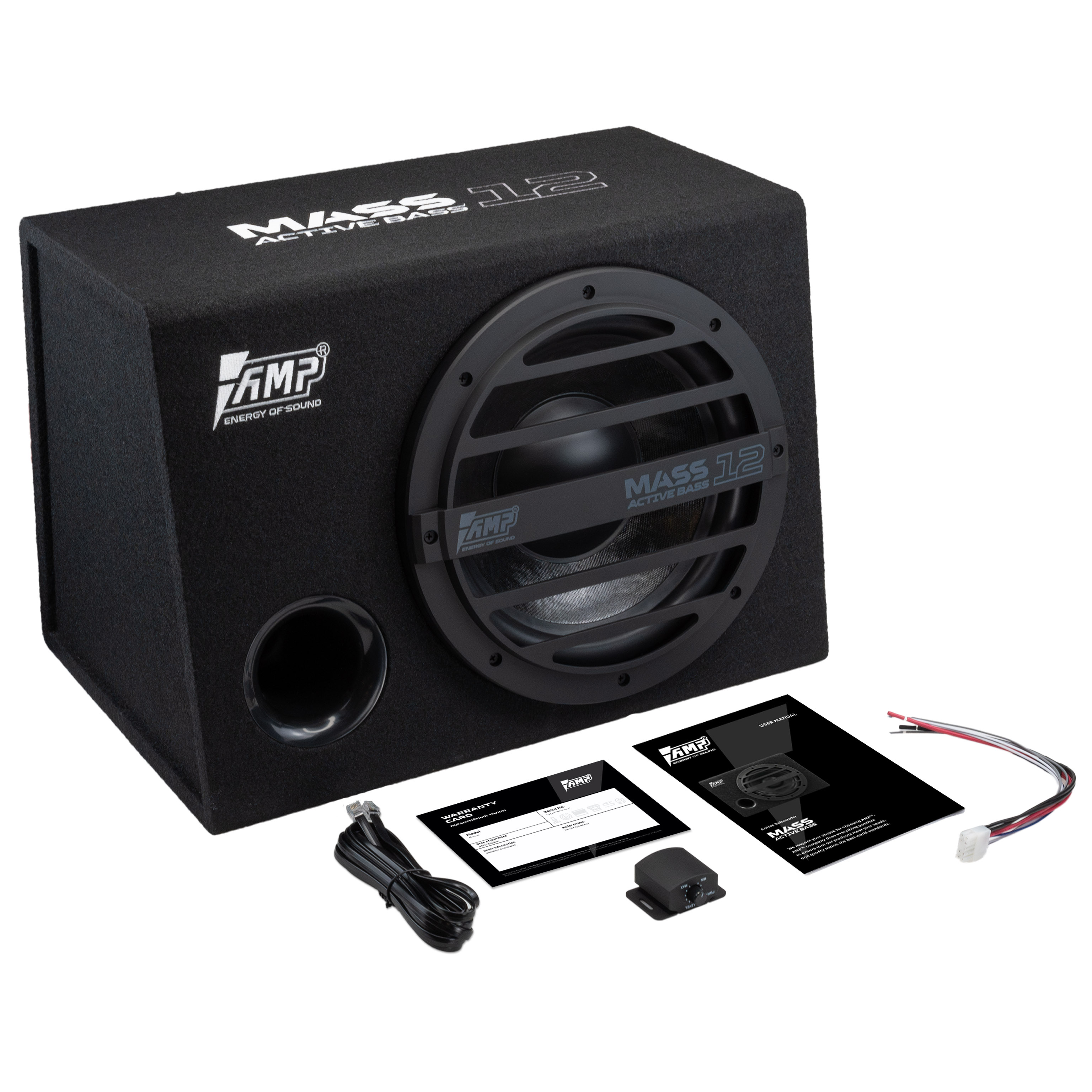 Сабвуфер корпусной активный AMP MASS ACTIVE BASS 12 оптом — цена от партии. Поставки для магазинов и установочных центров | AMPGROUP
