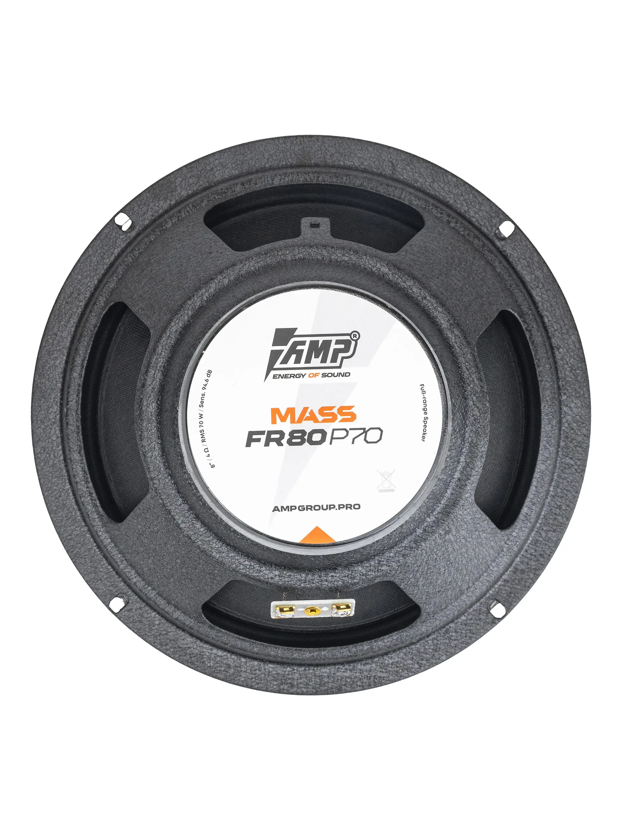 Акустика эстрадная AMP MASS FR80P70 (4ом) широкополосная оптом — цена от партии. Поставки для магазинов и установочных центров | AMPGROUP
