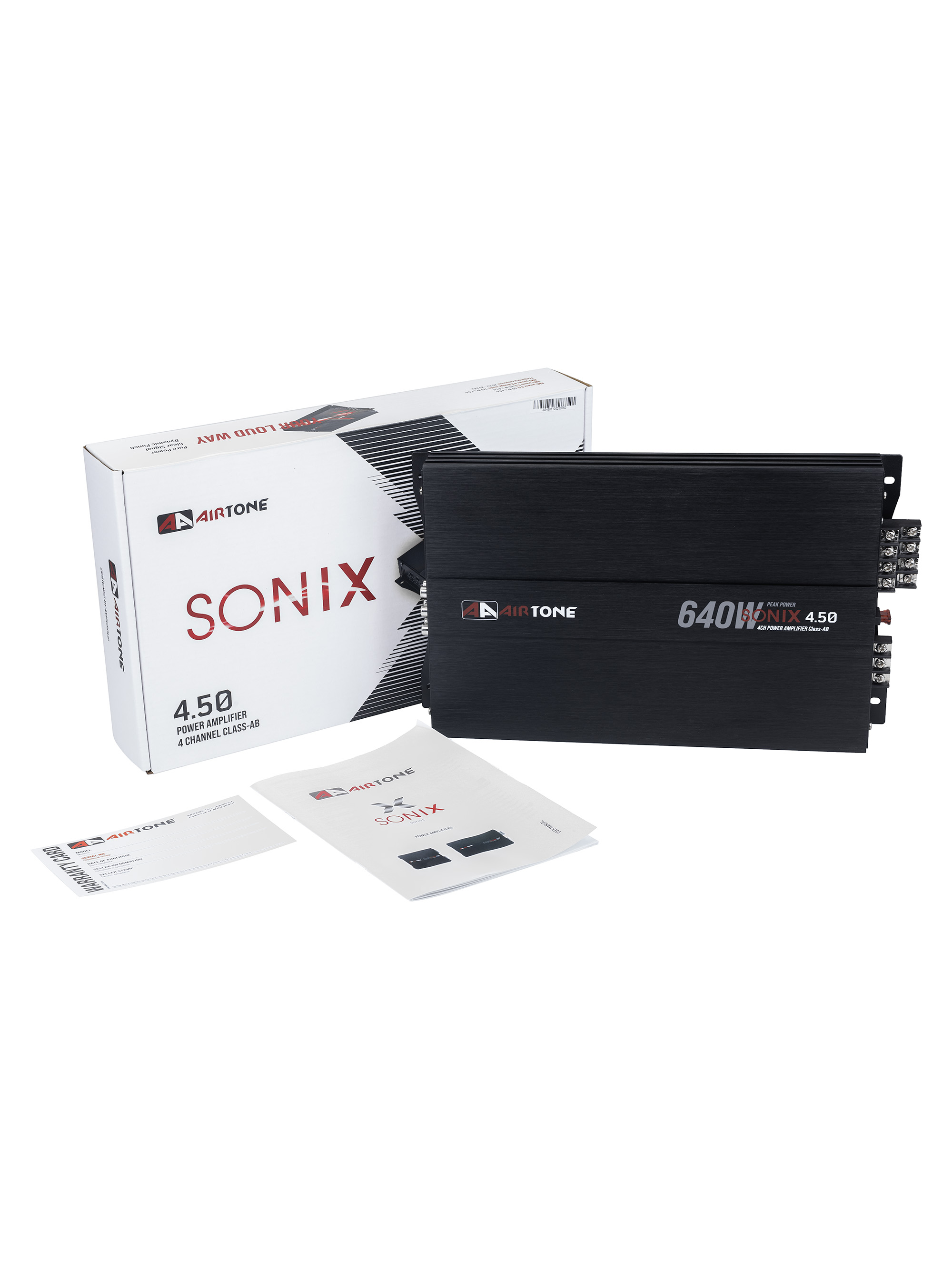 Усилитель AIRTONE SONIX 4.50 оптом — цена от партии. Поставки для магазинов и установочных центров | AMPGROUP
