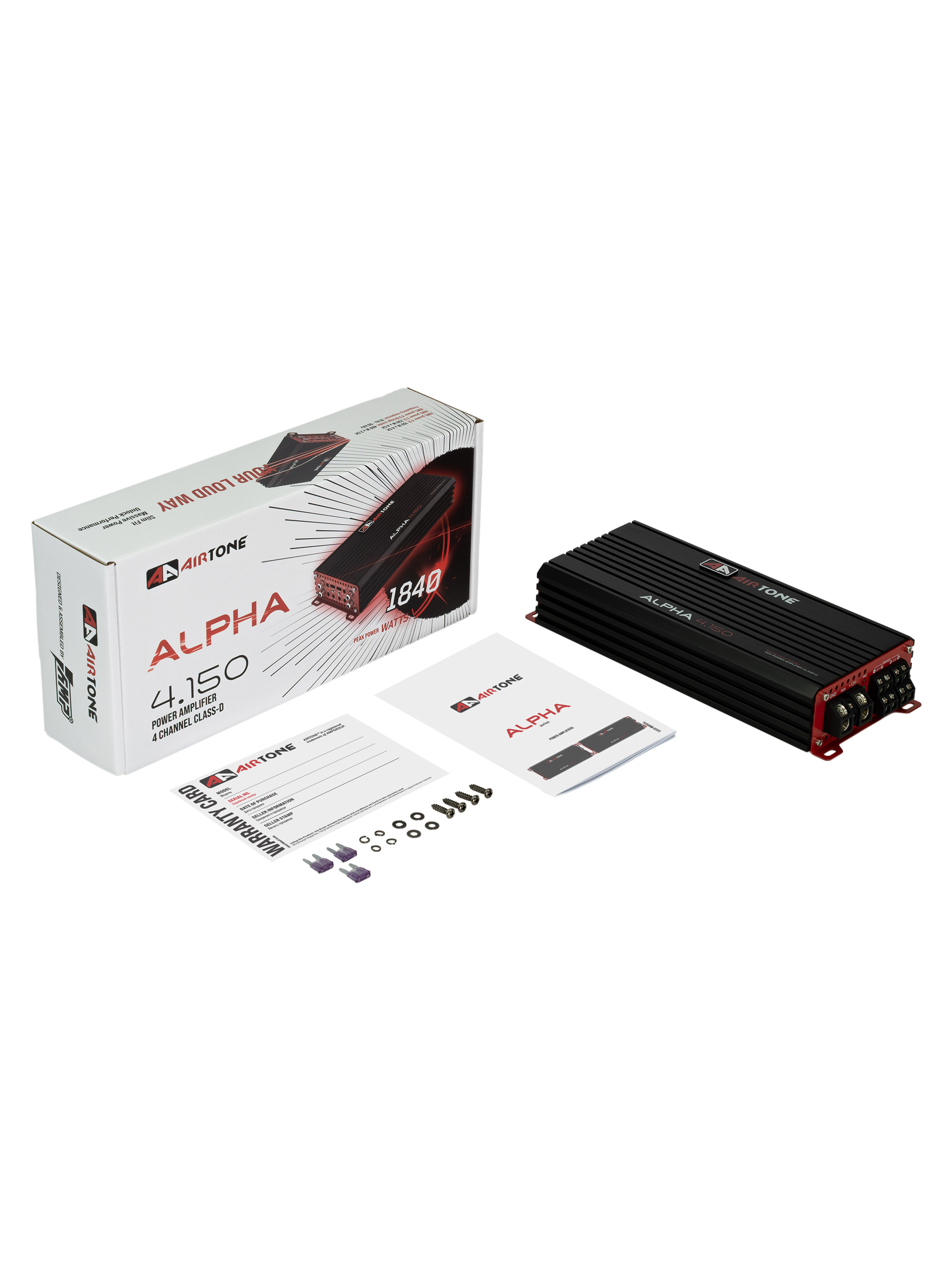 Усилитель AIRTONE ALPHA 4.150 оптом — цена от партии. Поставки для магазинов и установочных центров | AMPGROUP

