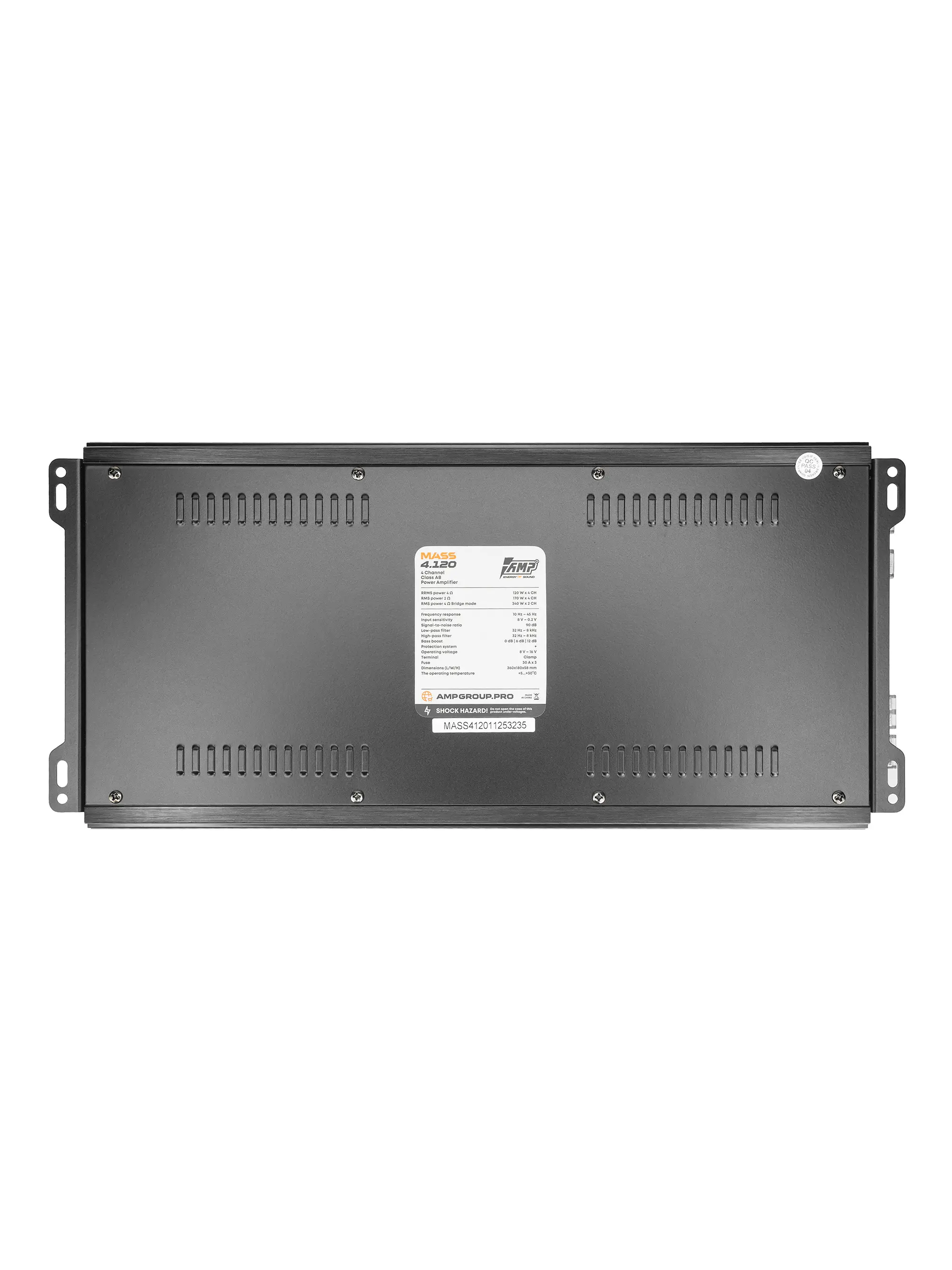 Усилитель AMP MASS 4.120 оптом — цена от партии. Поставки для магазинов и установочных центров | AMPGROUP
