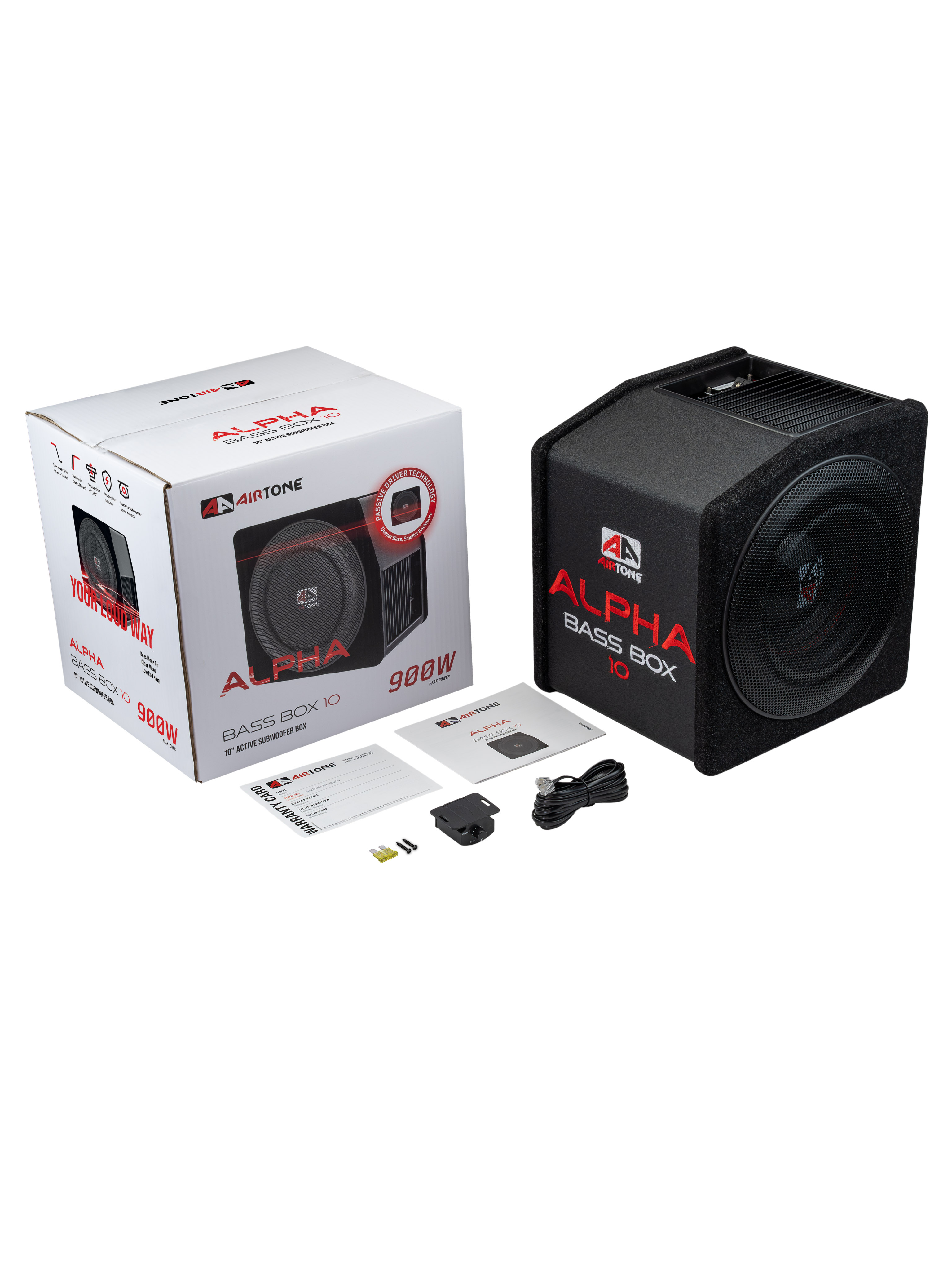 Сабвуфер корпусной активный AIRTONE ALPHA BASS BOX 10 оптом — цена от партии. Поставки для магазинов и установочных центров | AMPGROUP
