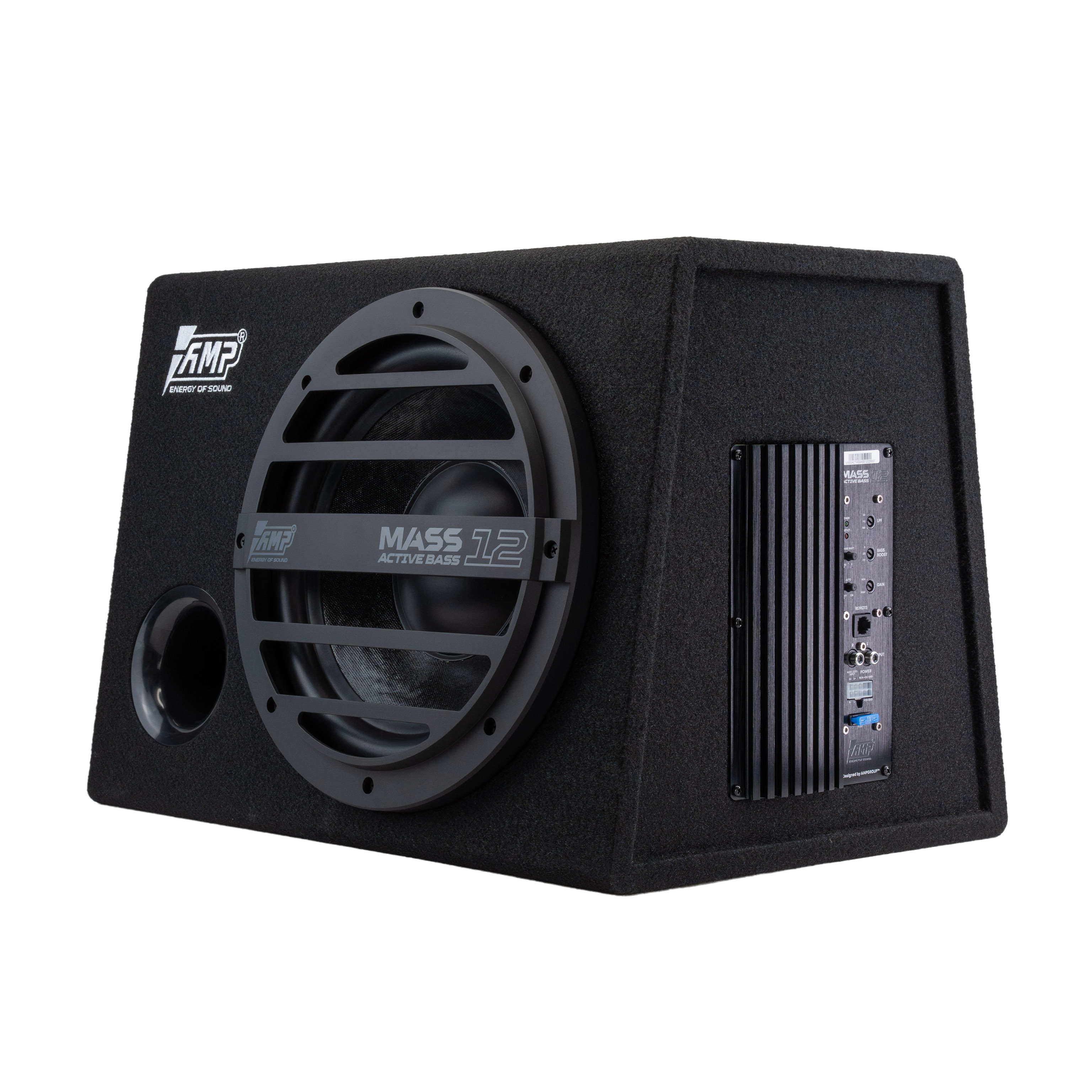 Сабвуфер корпусной активный AMP MASS ACTIVE BASS 12 оптом — цена от партии. Поставки для магазинов и установочных центров | AMPGROUP
