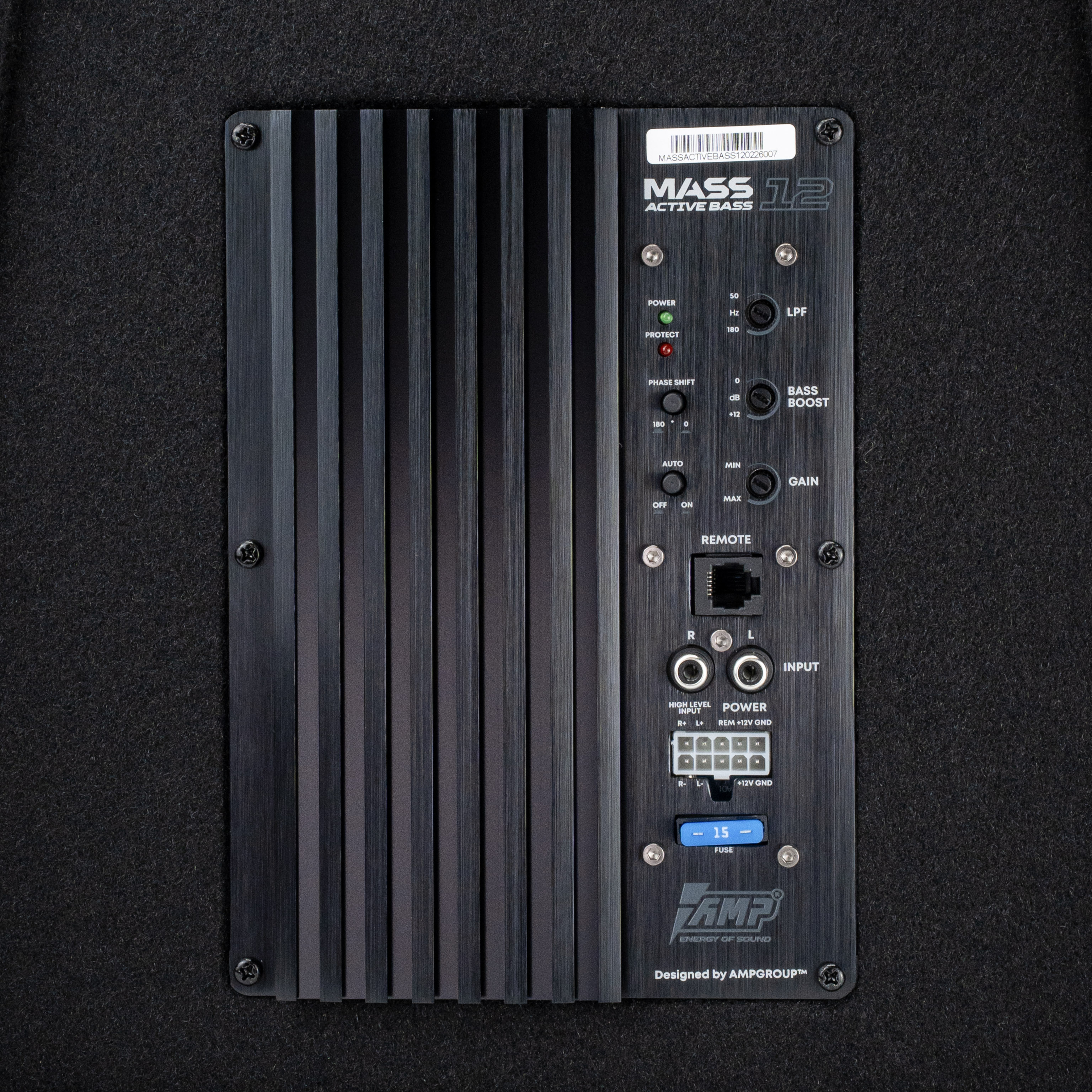 Сабвуфер корпусной активный AMP MASS ACTIVE BASS 12 оптом — цена от партии. Поставки для магазинов и установочных центров | AMPGROUP
