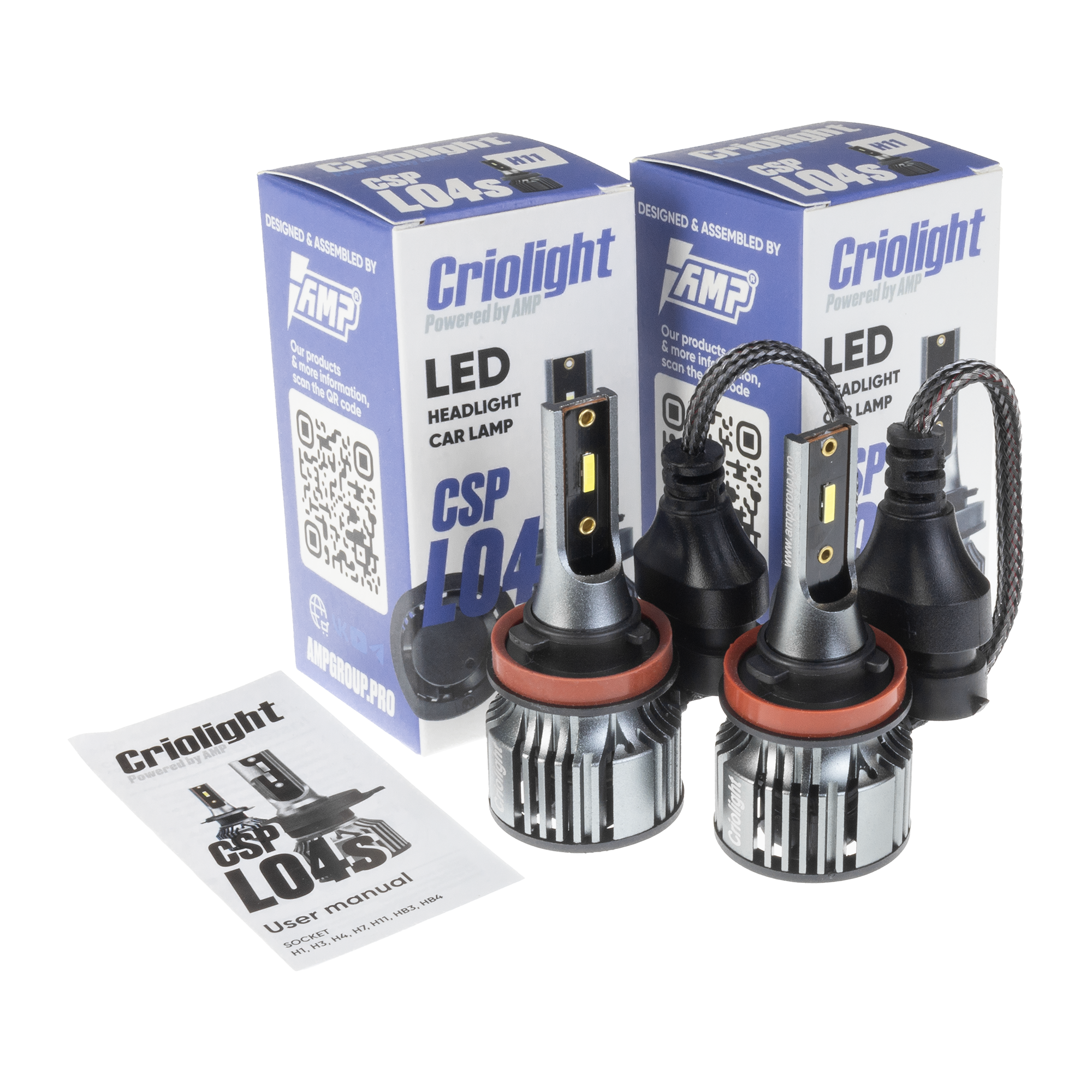 Светодиод головного света AMP/Criolight CSP L04S H11 оптом — цена от партии. Поставки для магазинов и установочных центров | AMPGROUP
