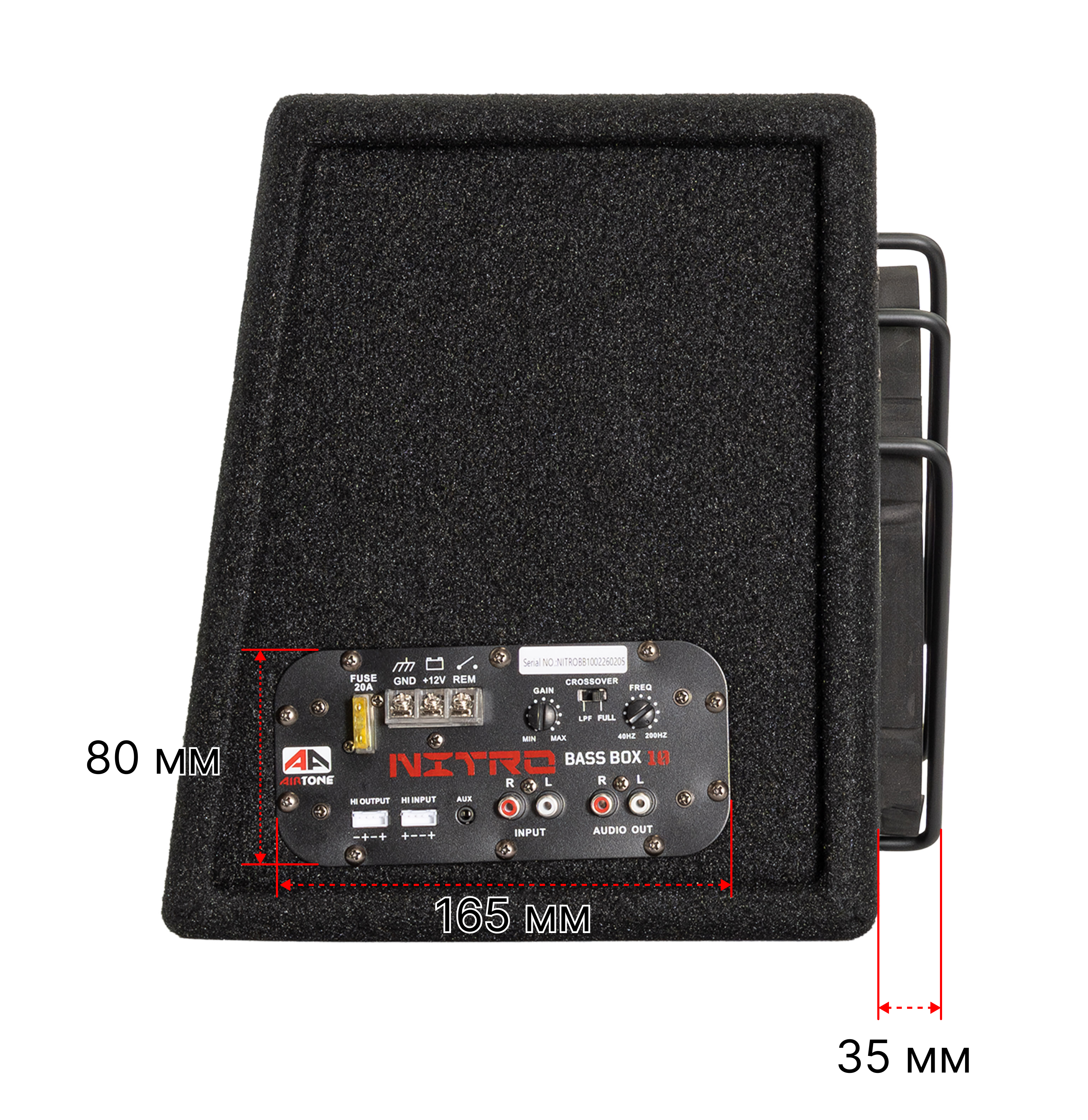 Сабвуфер корпусной активный AIRTONE NITRO BASS BOX 10 оптом — цена от партии. Поставки для магазинов и установочных центров | AMPGROUP
