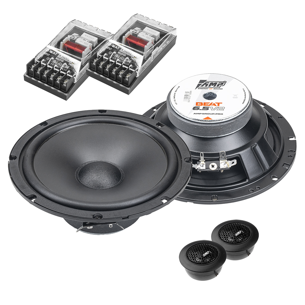 Акустика компонентная AMP Beat 6.5 v2 оптом — цена от партии. Поставки для магазинов и установочных центров | AMPGROUP
