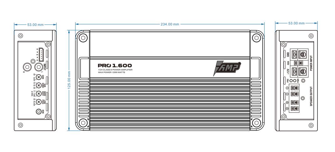 Усилитель AMP PRO 1.600 оптом — цена от партии. Поставки для магазинов и установочных центров | AMPGROUP
