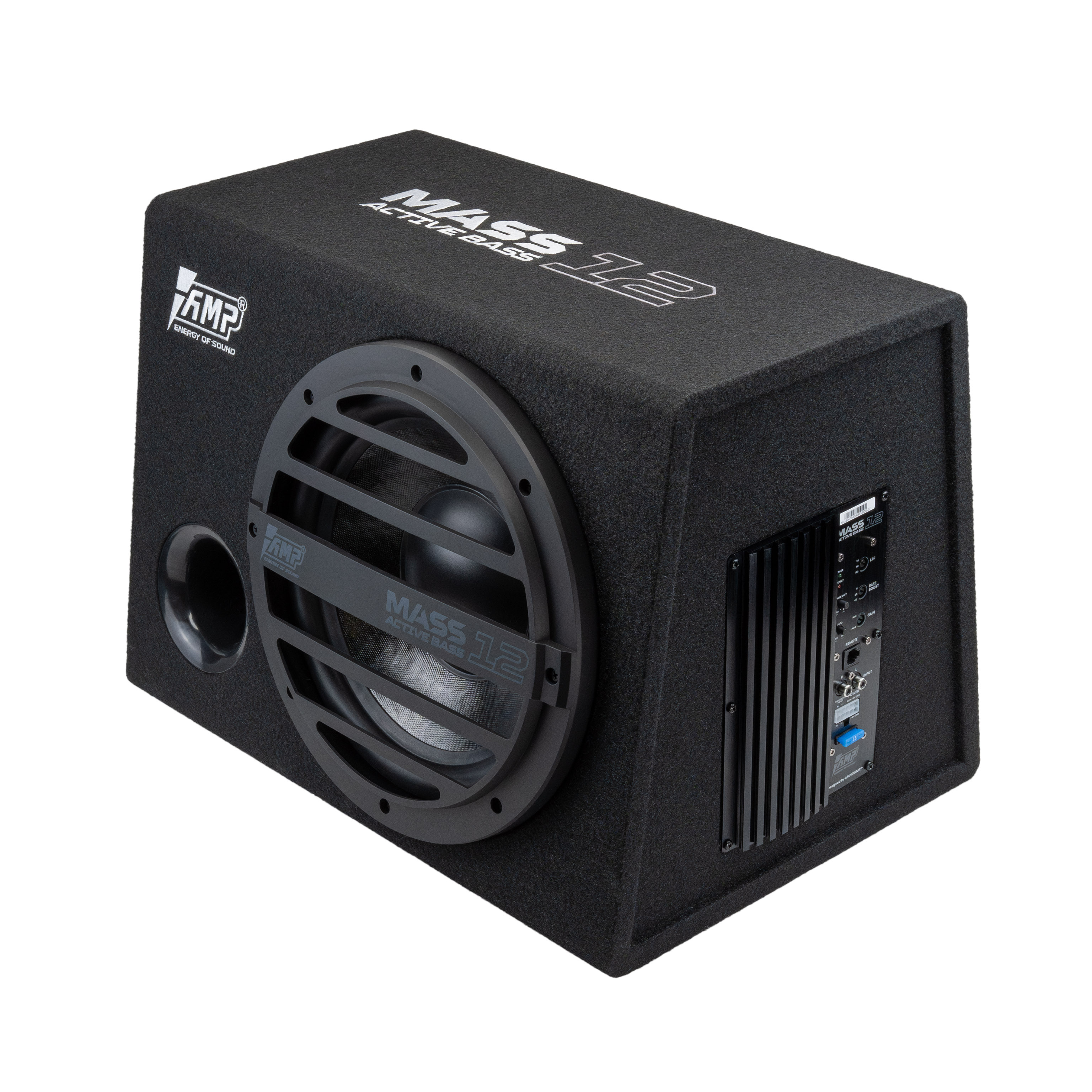Сабвуфер корпусной активный AMP MASS ACTIVE BASS 12 оптом — цена от партии. Поставки для магазинов и установочных центров | AMPGROUP
