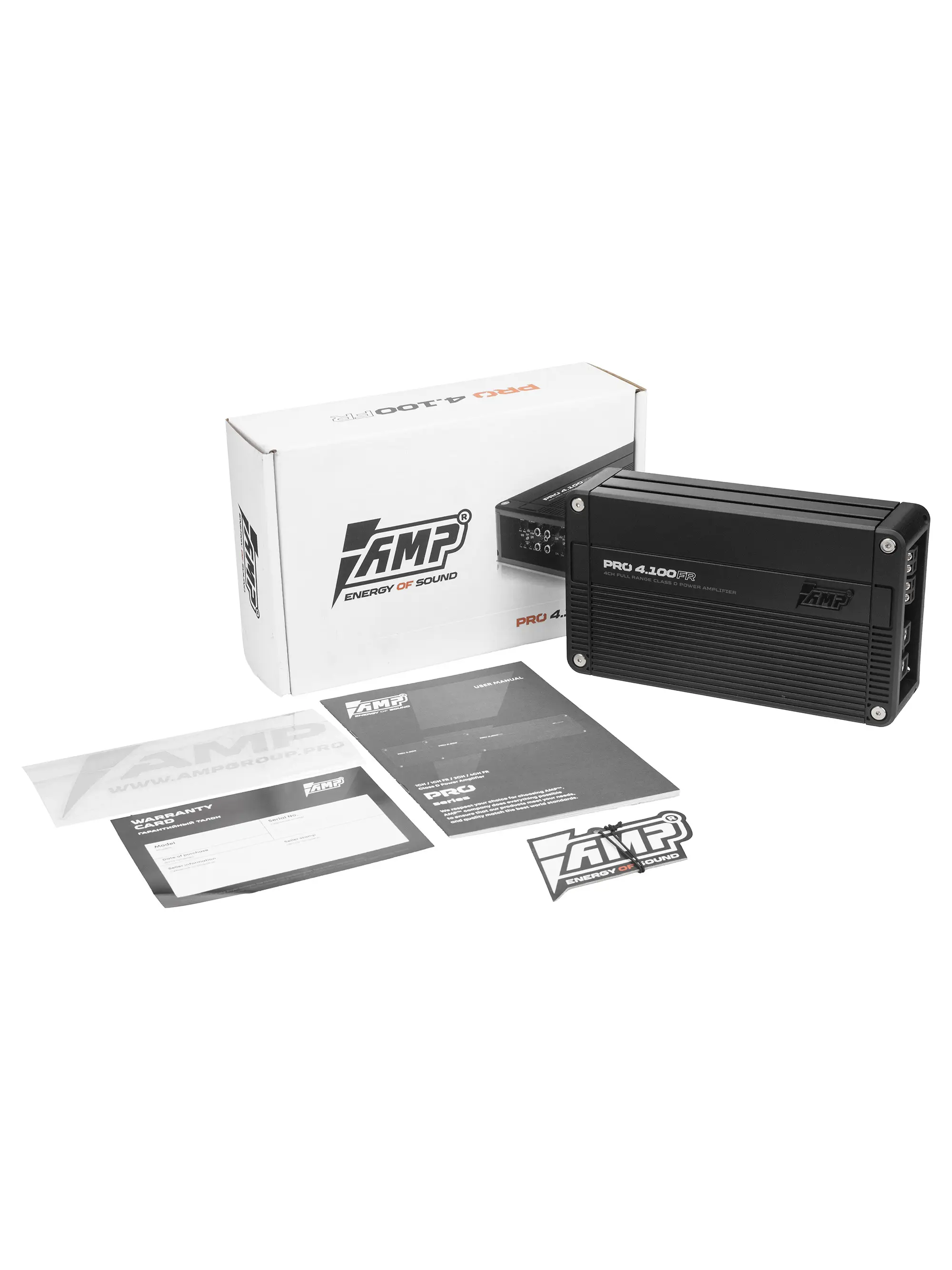 Усилитель AMP PRO 4.100FR оптом — цена от партии. Поставки для магазинов и установочных центров | AMPGROUP

