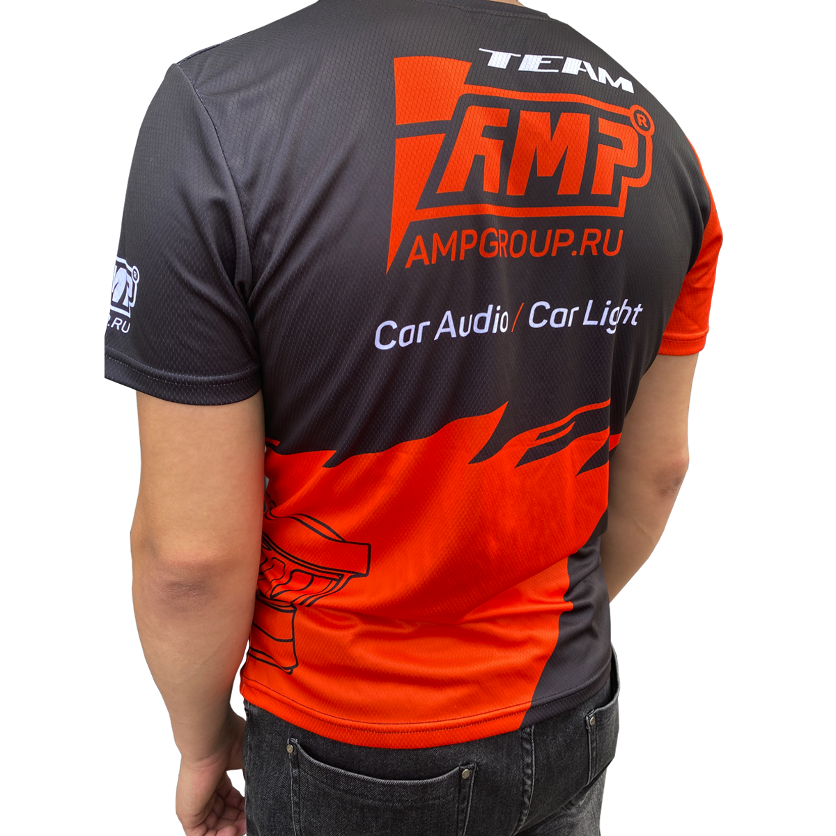 Футболка AMP TEAM оптом — цена от партии. Поставки для магазинов и установочных центров | AMPGROUP

