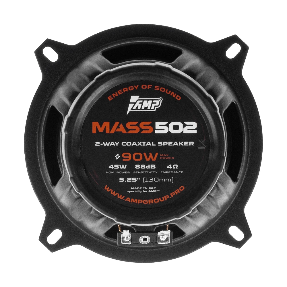 Акустика коаксиальная AMP MASS 502 оптом — цена от партии. Поставки для магазинов и установочных центров | AMPGROUP
