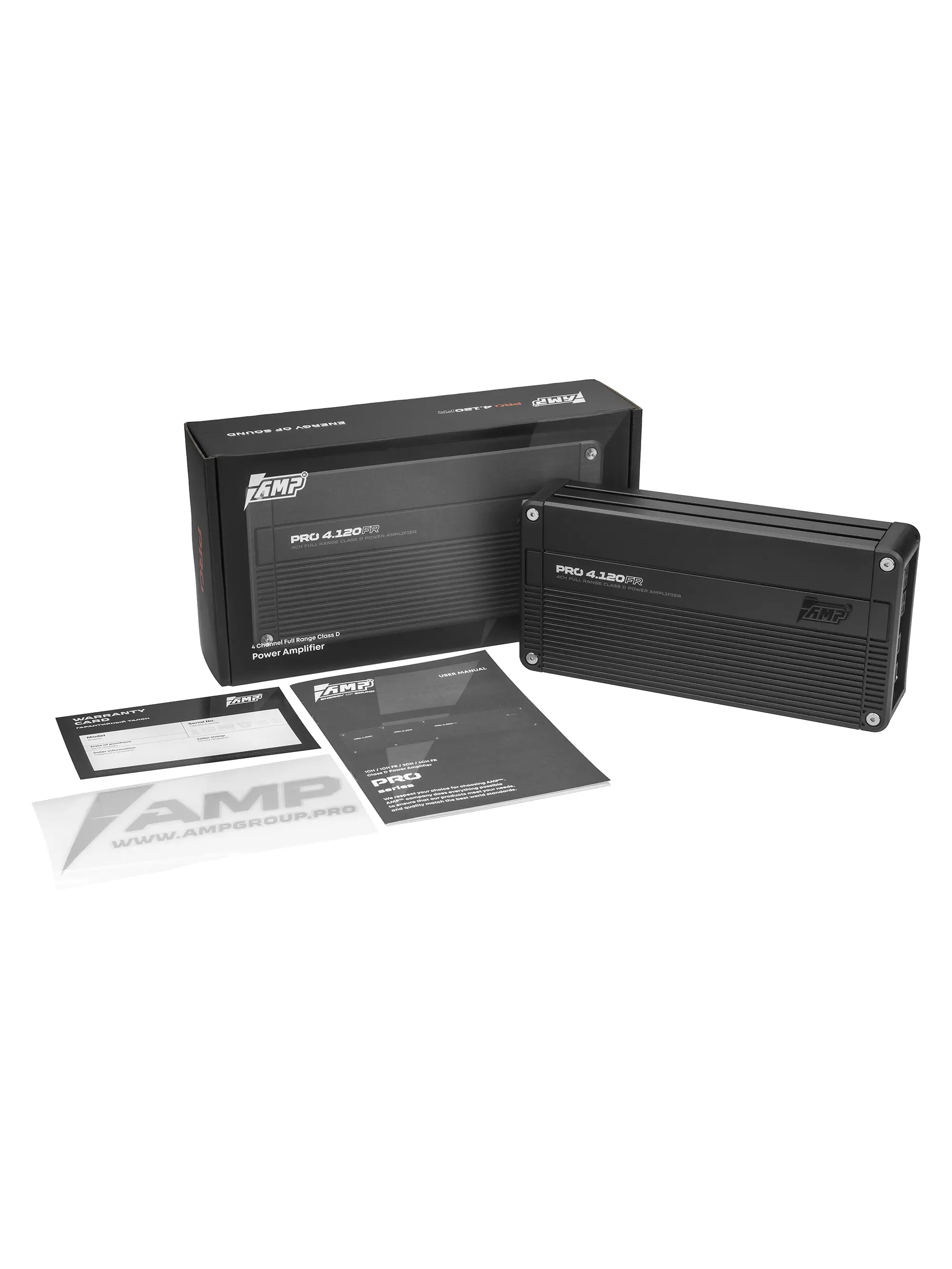 Усилитель AMP PRO 4.120FR оптом — цена от партии. Поставки для магазинов и установочных центров | AMPGROUP
