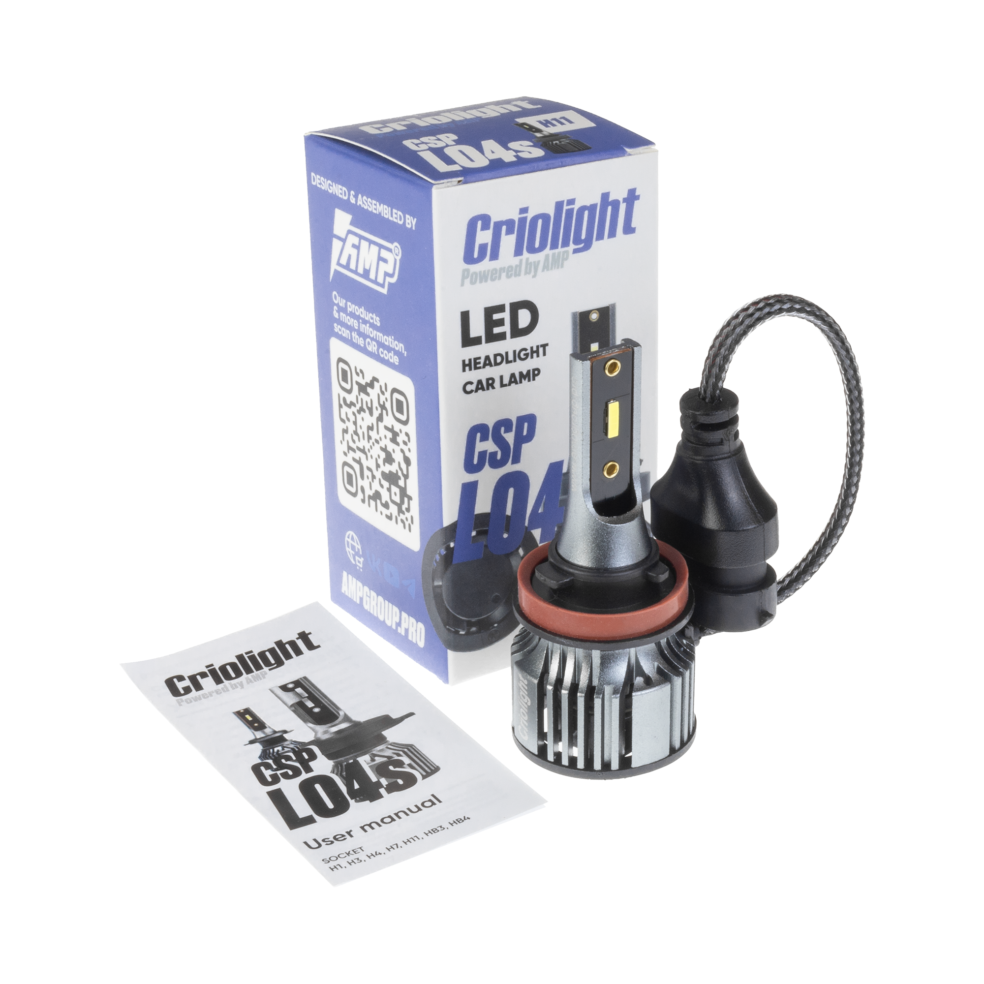 Светодиод головного света AMP/Criolight CSP L04S H11 оптом — цена от партии. Поставки для магазинов и установочных центров | AMPGROUP
