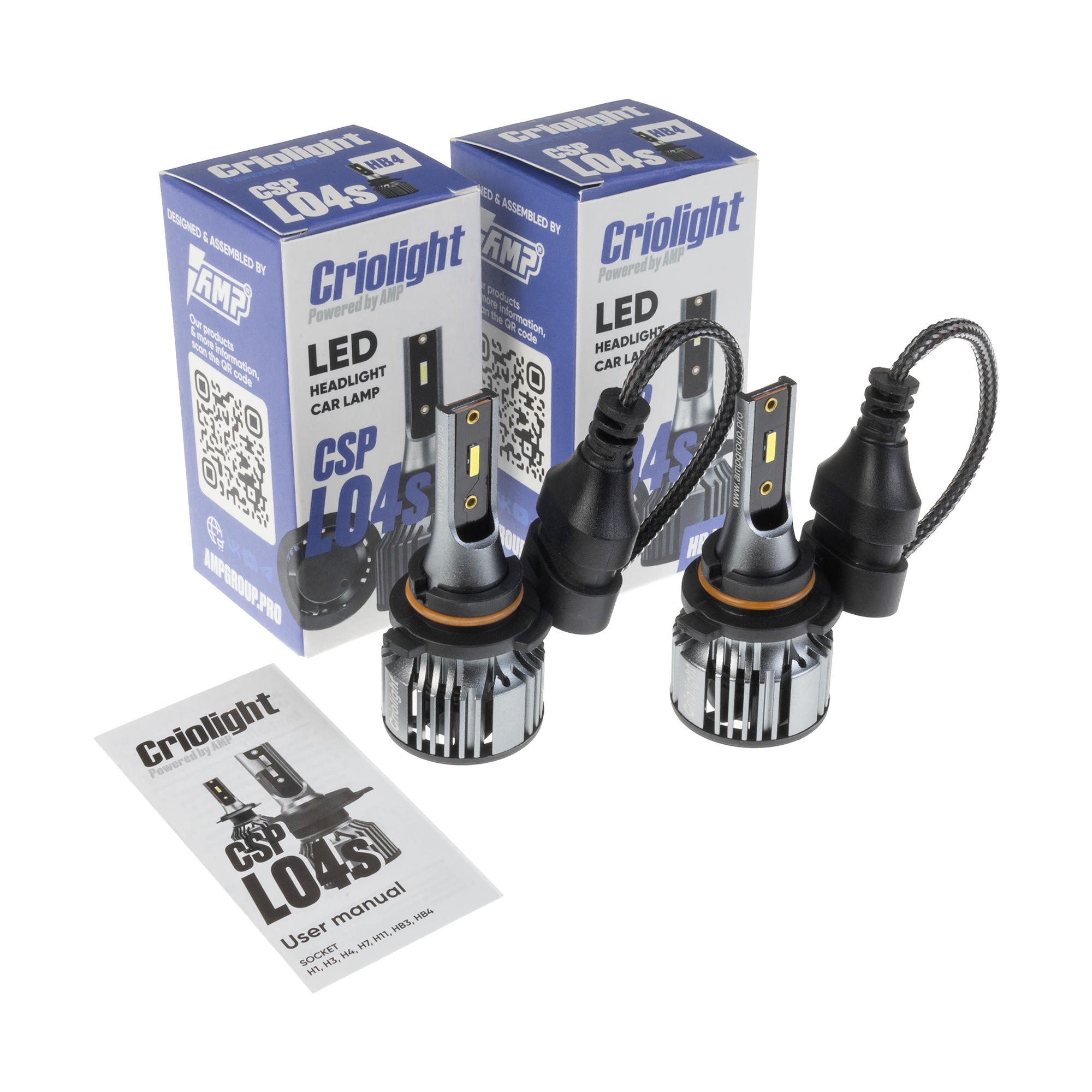 Светодиод головного света AMP/Criolight CSP L04S HB4 оптом — цена от партии. Поставки для магазинов и установочных центров | AMPGROUP
