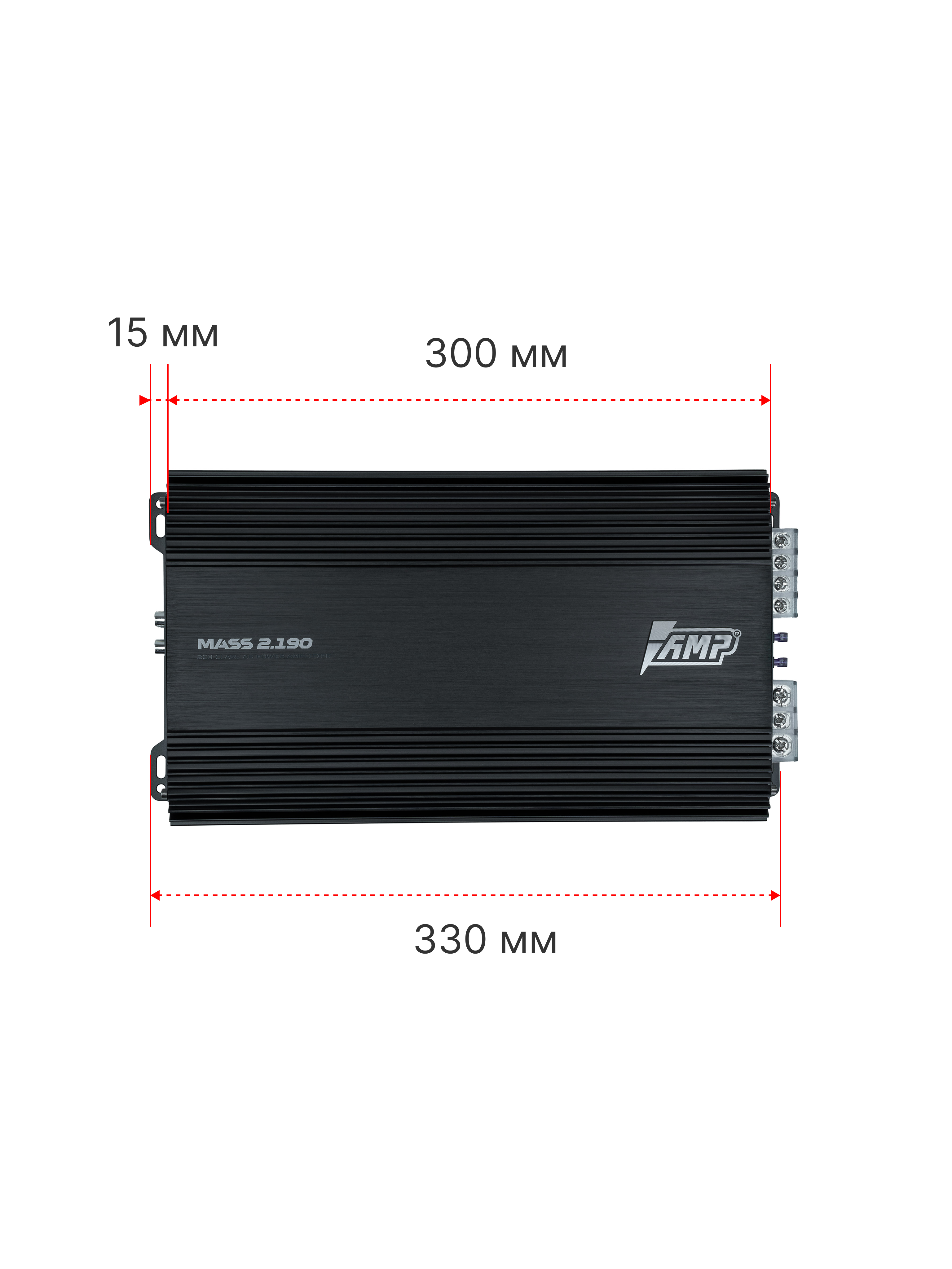 Усилитель AMP MASS 2.190 оптом — цена от партии. Поставки для магазинов и установочных центров | AMPGROUP
