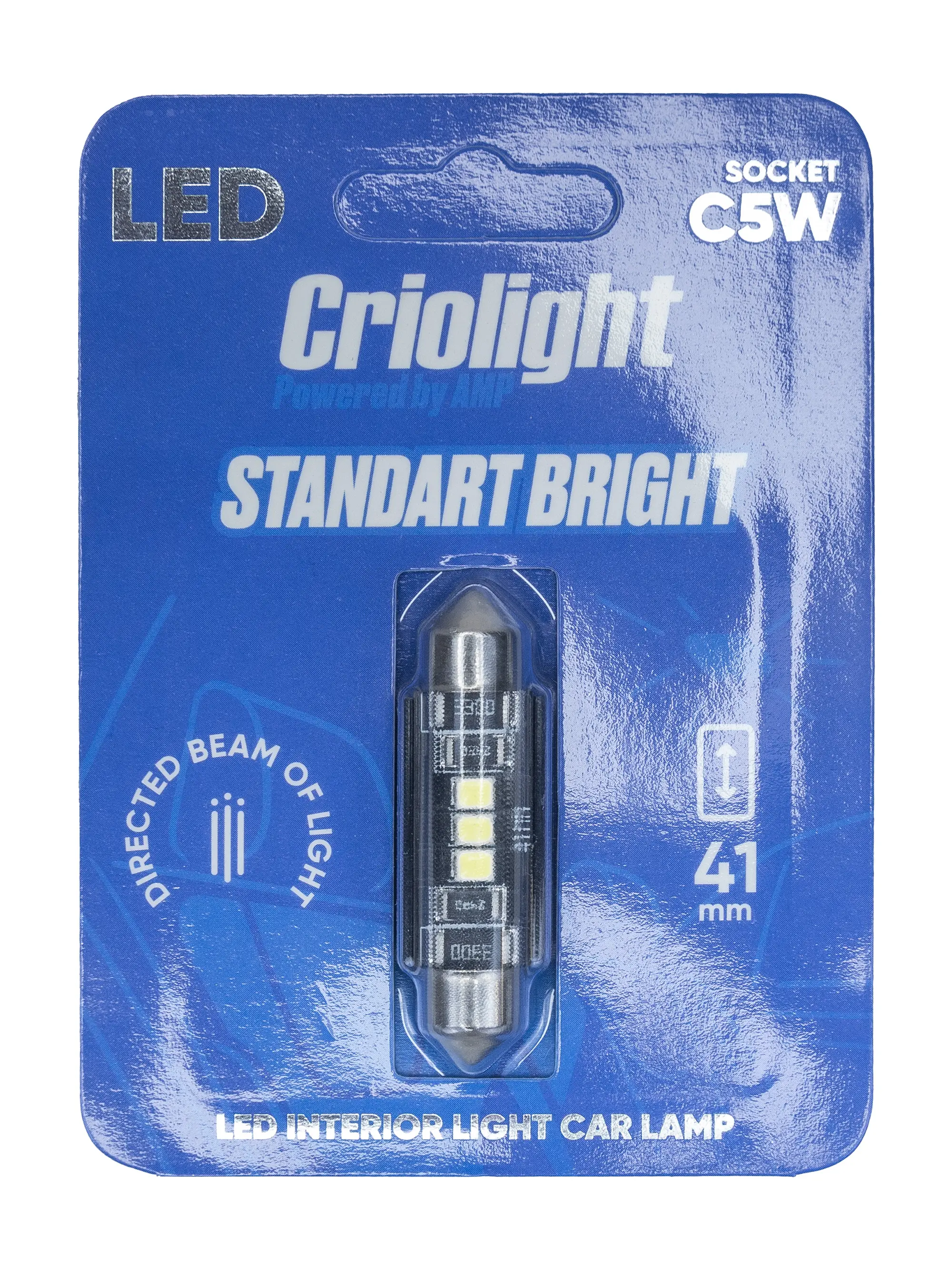 Светодиод салонный AMP StandartBright C5W(41mm) 1 штука оптом — цена от партии. Поставки для магазинов и установочных центров | AMPGROUP
