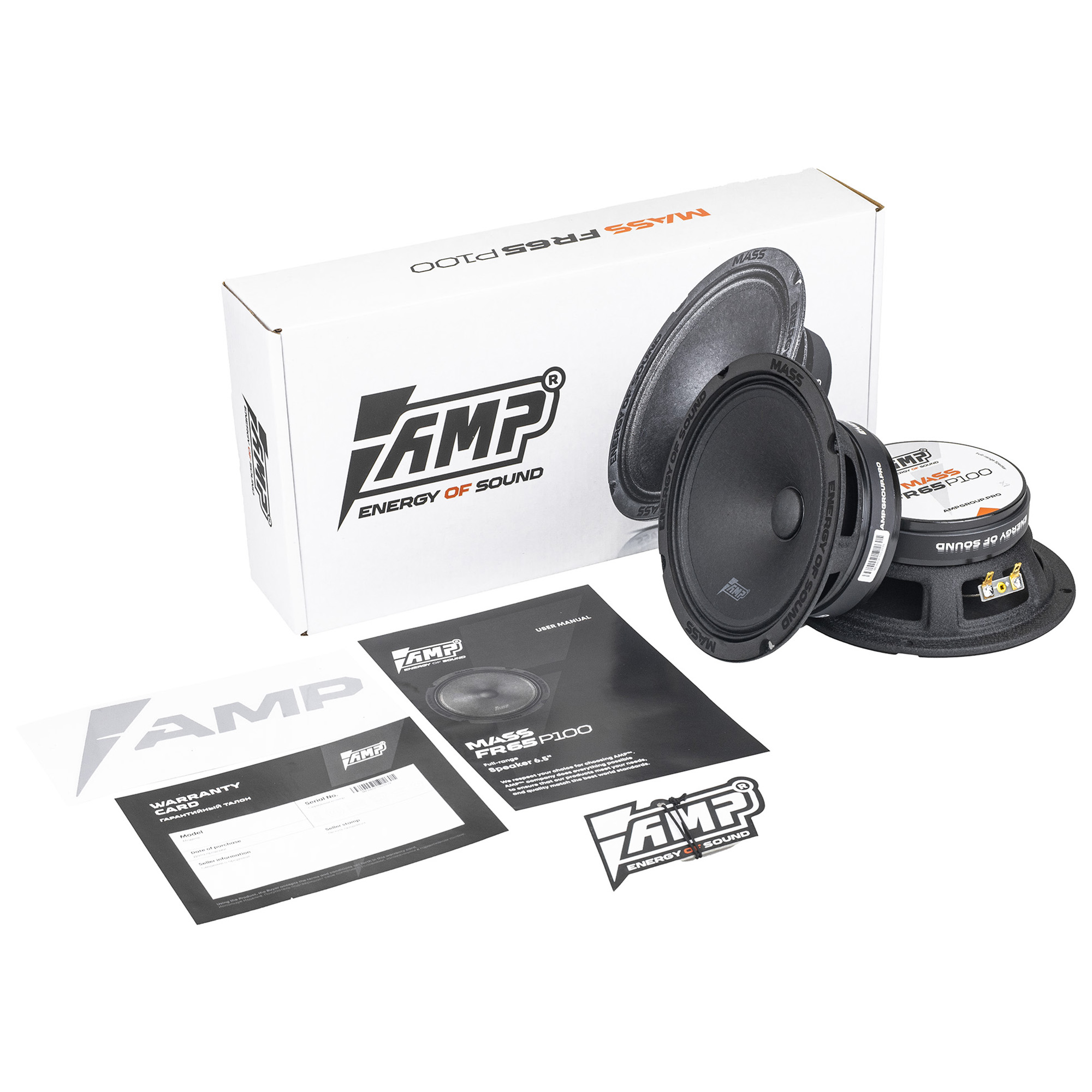 Акустика эстрадная AMP MASS FR65P100 (4ом) широкополосная оптом — цена от партии. Поставки для магазинов и установочных центров | AMPGROUP
