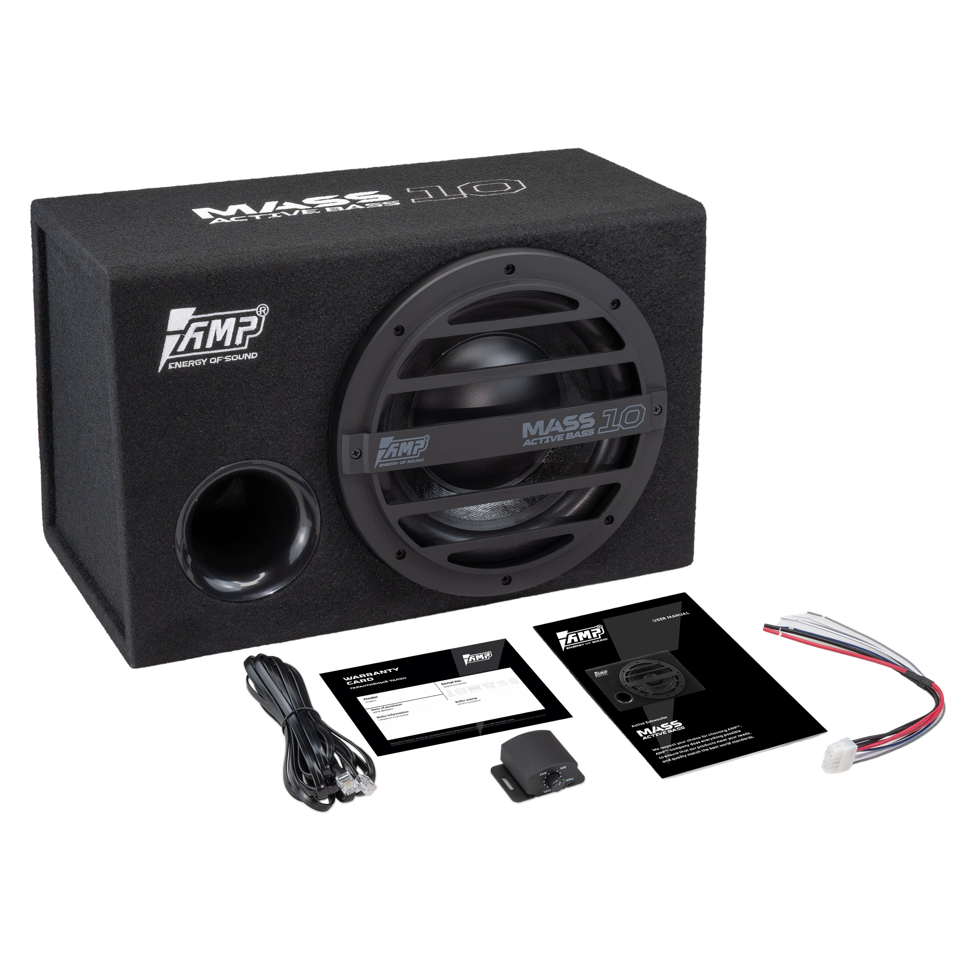 Сабвуфер корпусной активный AMP MASS ACTIVE BASS 10 оптом — цена от партии. Поставки для магазинов и установочных центров | AMPGROUP
