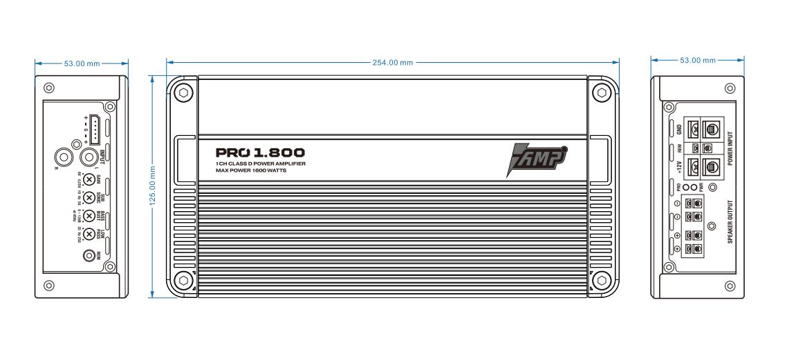 Усилитель AMP PRO 1.800 оптом — цена от партии. Поставки для магазинов и установочных центров | AMPGROUP
