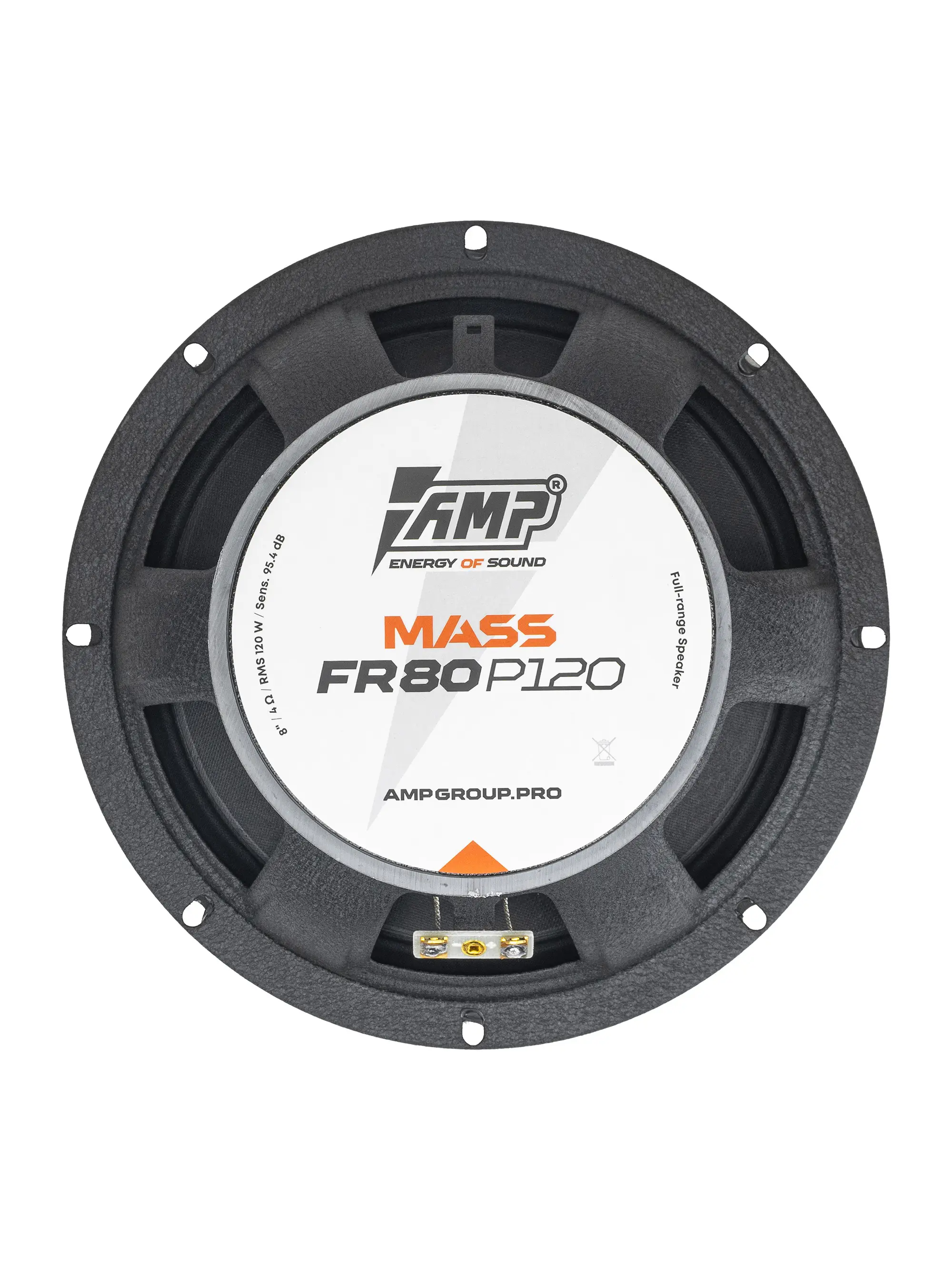Акустика эстрадная AMP MASS FR80P120 (4ом) широкополосная оптом — цена от партии. Поставки для магазинов и установочных центров | AMPGROUP
