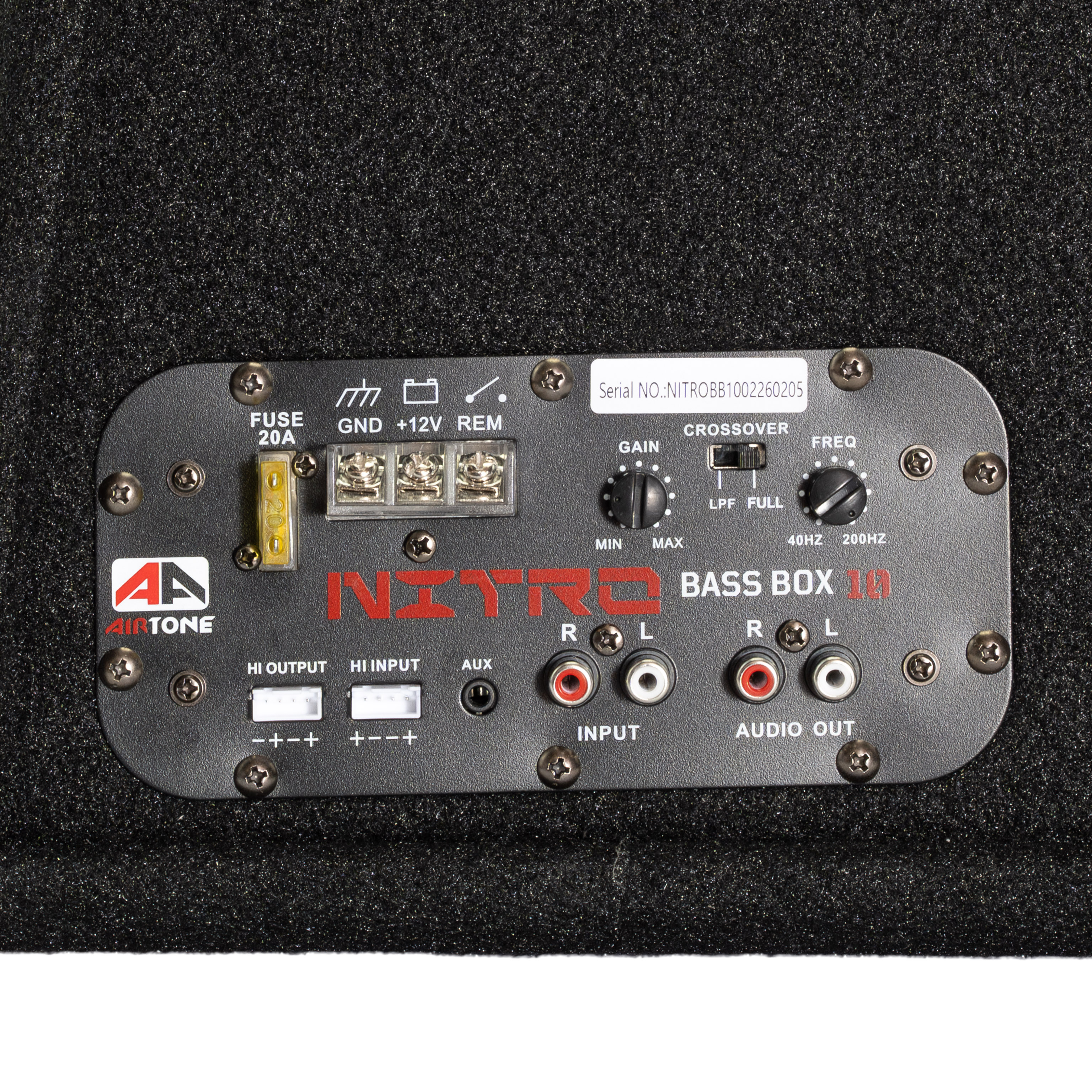 Сабвуфер корпусной активный AIRTONE NITRO BASS BOX 10 оптом — цена от партии. Поставки для магазинов и установочных центров | AMPGROUP
