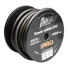 Провод силовой AMP PRO 0Ga OFC Extremely flexible Черный (15м) медь 100% оптом — цена от партии. Поставки для магазинов и установочных центров | AMPGROUP
