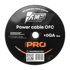 Провод силовой AMP PRO 0Ga OFC Extremely flexible Красный (15м) медь 100% оптом — цена от партии. Поставки для магазинов и установочных центров | AMPGROUP
