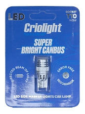 Светодиод габаритный AMP/Criolight SuperBright T10 CANBUS 1 штука оптом — цена от партии. Поставки для магазинов и установочных центров | AMPGROUP
