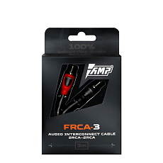 Провод соединительный AMP FRCA-3 Межблочный кабель-медь+экран (3м) оптом — цена от партии. Поставки для магазинов и установочных центров | AMPGROUP
