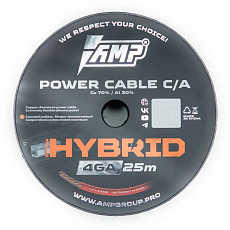 Провод силовой AMP HYBRID 4Ga C/A Extremely flexible (25м) медь 70%+алюминий 30% оптом — цена от партии. Поставки для магазинов и установочных центров | AMPGROUP
