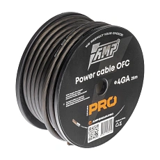 Провод силовой AMP PRO 4Ga OFC Extremely flexible Черный (25м) медь 100% оптом — цена от партии. Поставки для магазинов и установочных центров | AMPGROUP
