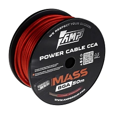 Провод силовой AMP MASS 8Ga CCA Extremely flexible Красный алюминий оптом — цена от партии. Поставки для магазинов и установочных центров | AMPGROUP
