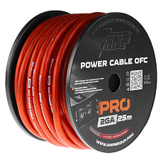 Провод силовой AMP PRO 2Ga OFC Extremely flexible Красный медь 100% оптом — цена от партии. Поставки для магазинов и установочных центров | AMPGROUP
