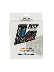 Провод соединительный AMP FRCA-54 (4RCA) Межблочный кабель-медь+экран (5м) (40) оптом — цена от партии. Поставки для магазинов и установочных центров | AMPGROUP
