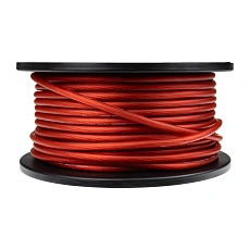Провод силовой AMP MASS 8Ga CCA Extremely flexible Красный алюминий оптом — цена от партии. Поставки для магазинов и установочных центров | AMPGROUP
