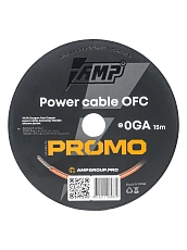 Провод силовой AMP PROMO 0Ga OFC Красный (15м) медь 100% оптом — цена от партии. Поставки для магазинов и установочных центров | AMPGROUP

